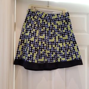 Green and Navy Polka Dot Skirt - ann Taylor - NWT